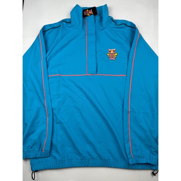 Red Bull BC One Other - Red Bull BC One Track Jacket Medium Blue Quarter Zip Windbreaker Raglan